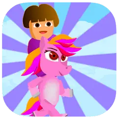 Скачать Dora Riding Pony Escape Jungle [Взлом Много денег] APK на Андроид