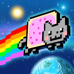 Скачать Nyan Cat: Lost In Space [Взлом Много монет] APK на Андроид