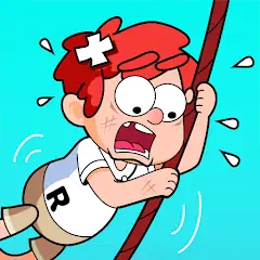 Скачать Zipline Rescue:физическая игра [Взлом Много денег] APK на Андроид