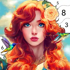 Скачать Girls Paint by Number Coloring [Взлом Много денег] APK на Андроид