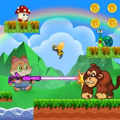 Скачать Super Cat Gun: Adventure World [Взлом Бесконечные деньги] APK на Андроид
