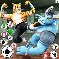 Скачать Kung Fu Animal: Fighting Games [Взлом Много монет] APK на Андроид