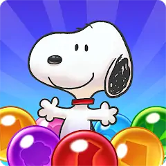 Скачать Bubble Shooter - Snoopy POP! [Взлом Бесконечные монеты] APK на Андроид