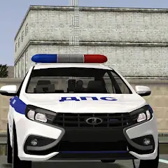 Скачать Полицейские гонки: ЛАДА Веста [Взлом Много монет] APK на Андроид