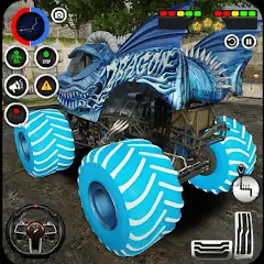 Скачать 4x4 Monster Truck Stunt Games [Взлом Бесконечные монеты] APK на Андроид