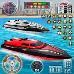 Скачать гонки на лодках: лодочные игры [Взлом Много денег] APK на Андроид