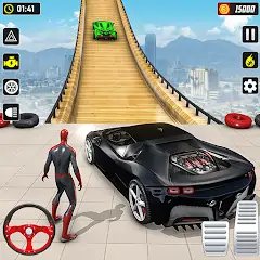 Скачать GT Car Stunt Race: Mega Ramps [Взлом Бесконечные монеты] APK на Андроид