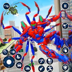 Скачать Spider Robot: Robot Car Games [Взлом Бесконечные монеты] APK на Андроид