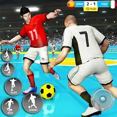 Скачать Indoor Futsal: Football Games [Взлом Много монет] APK на Андроид