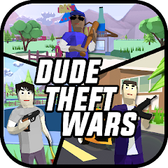 Скачать Dude Theft Wars Shooting Games [Взлом Бесконечные монеты] APK на Андроид