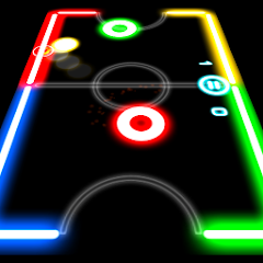 Скачать Glow Hockey [Взлом Много монет] APK на Андроид
