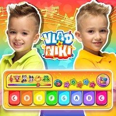 Скачать Влад и Никита: Детское Пианино [Взлом Бесконечные монеты] APK на Андроид