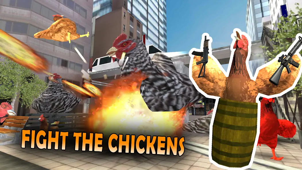 Скачать Cluck Shot: Chicken Gun Game [Взлом Много монет] APK на Андроид