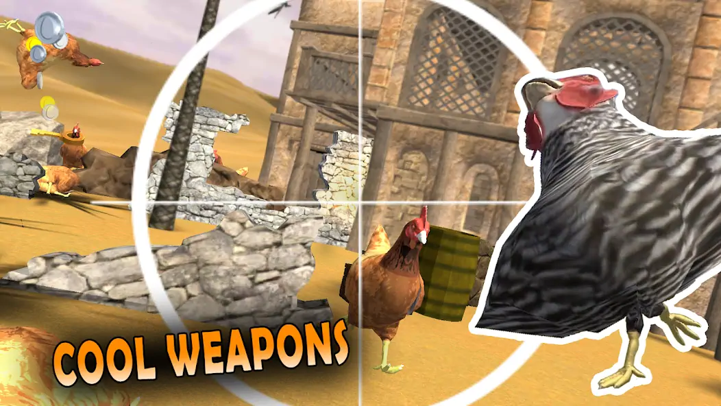 Скачать Cluck Shot: Chicken Gun Game [Взлом Много монет] APK на Андроид