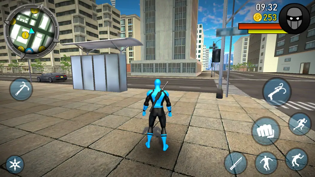 Скачать Blue Ninja : Superhero Game [Взлом Много монет] APK на Андроид