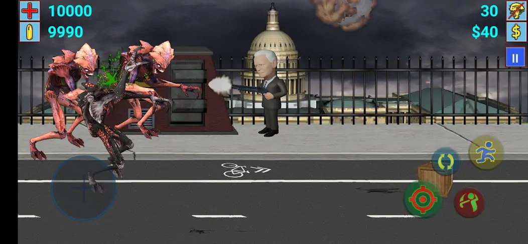 Скачать Aliens vs President [Взлом Много денег] APK на Андроид