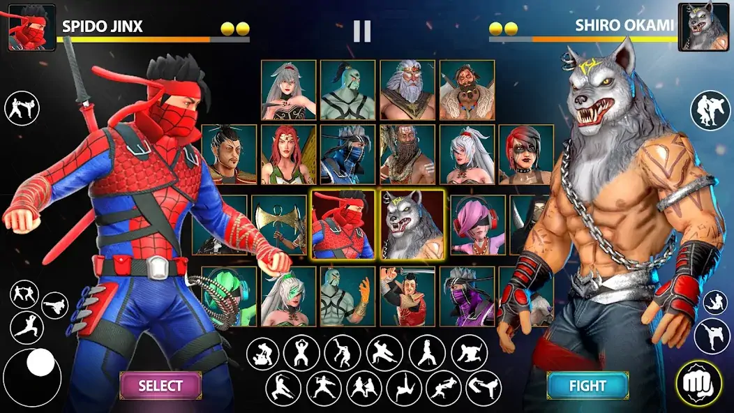 Скачать Ninja Master: Fighting Games [Взлом Бесконечные монеты] APK на Андроид