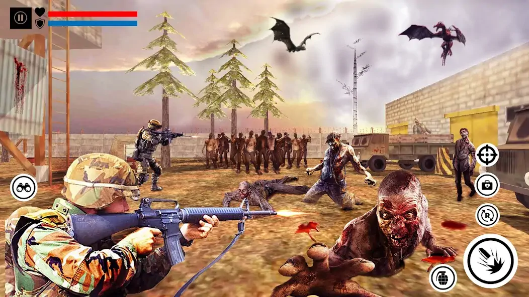 Скачать Zombies shooting offline Game [Взлом Много денег] APK на Андроид