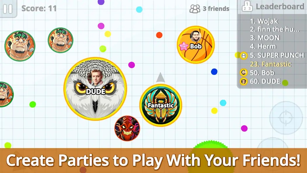 Скачать Agar.io [Взлом Много монет] APK на Андроид