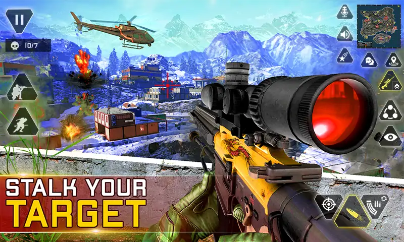 Скачать IGI Sniper Gun Shooting Games [Взлом Много монет] APK на Андроид