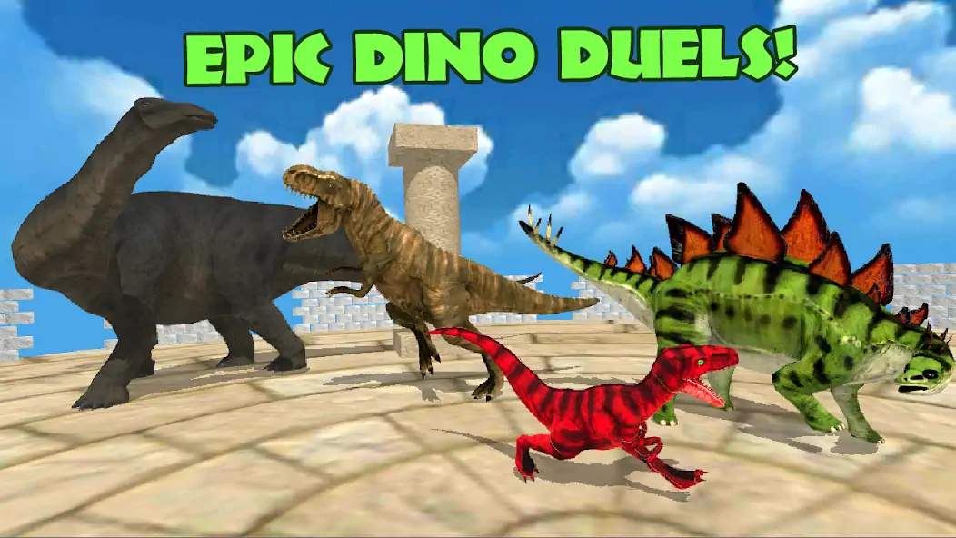 Скачать Dino Battle Arena Lost Kingdom [Взлом Много денег] APK на Андроид