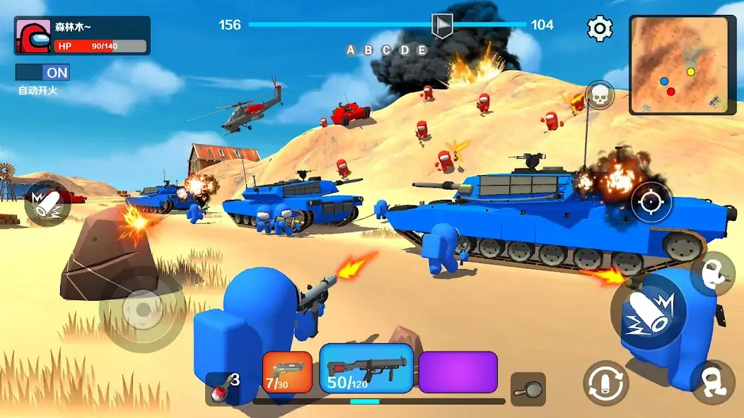 Скачать Imposter Squad battle war game [Взлом Бесконечные деньги] APK на Андроид