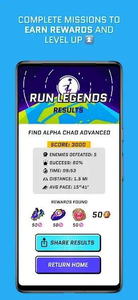 Скачать Run Legends: Co-op Fitness RPG [Взлом Бесконечные деньги] APK на Андроид