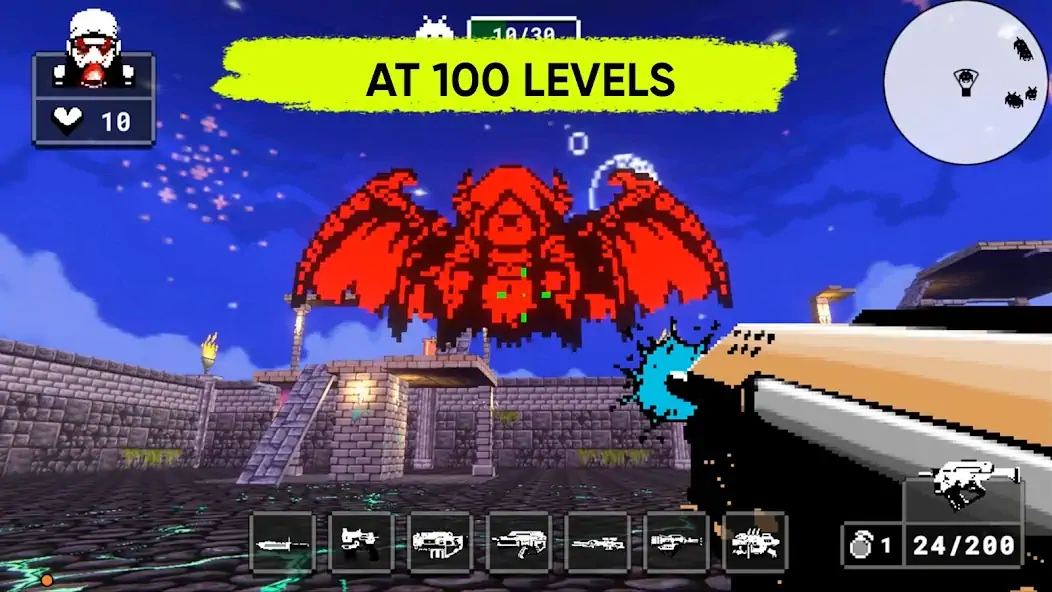 Скачать Doom pixel shooter 3d [Взлом Много монет] APK на Андроид