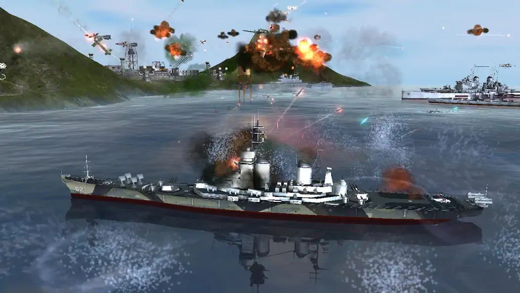 Скачать Морская битва: Мировая война [Взлом Бесконечные деньги] APK на Андроид