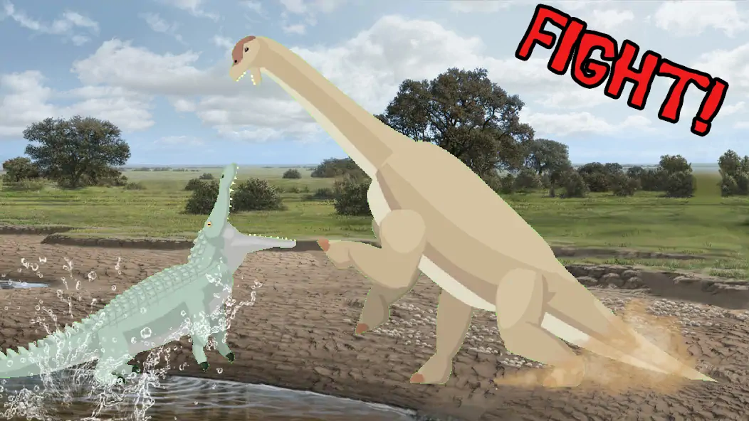 Скачать T-Rex Fights Dinosaurs [Взлом Бесконечные деньги] APK на Андроид