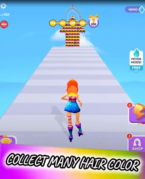 Скачать Hair Challenge Run Game [Взлом Бесконечные монеты] APK на Андроид