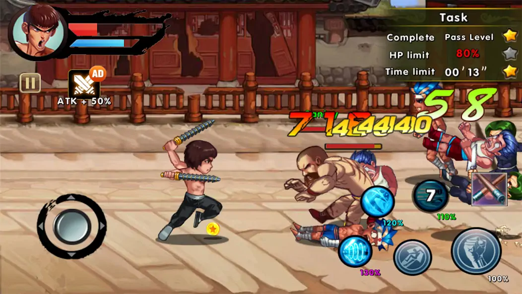 Скачать Kung Fu Attack: Final Fight [Взлом Много монет] APK на Андроид