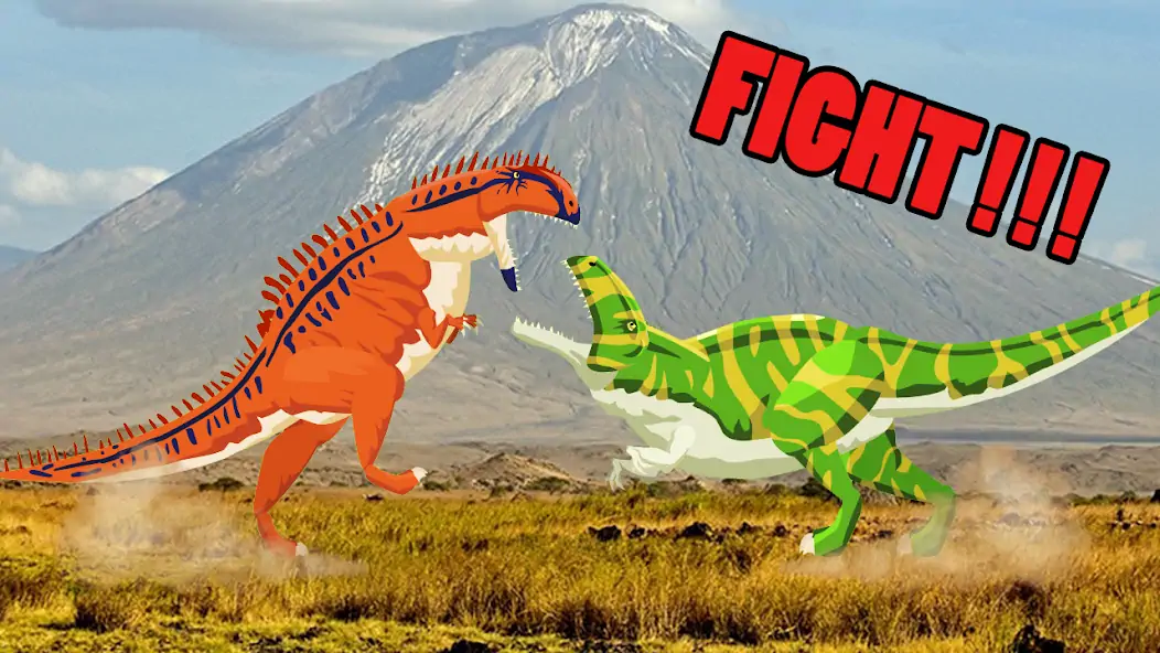 Скачать T-Rex Fights More Dinosaurs [Взлом Бесконечные монеты] APK на Андроид