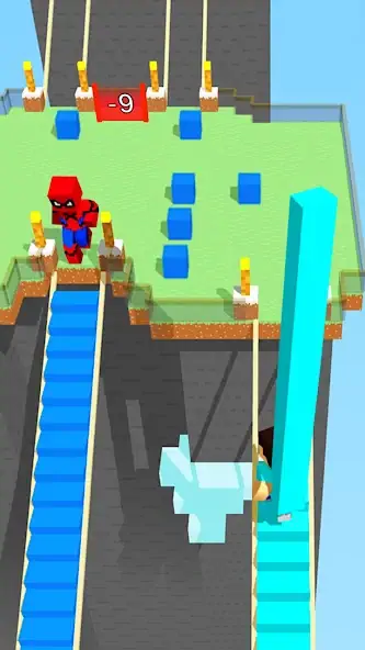 Скачать Craft Bridge Race [Взлом Бесконечные деньги] APK на Андроид