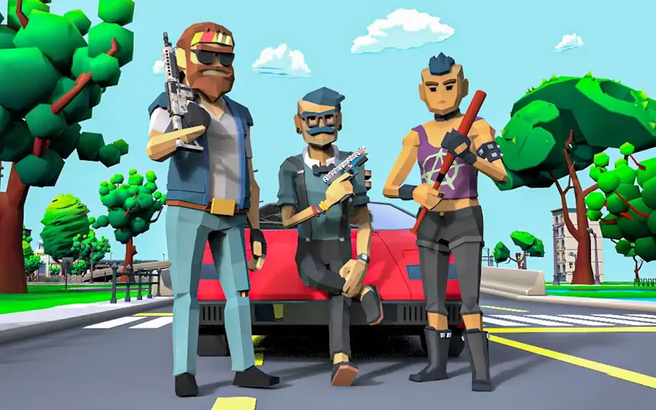 Скачать Gangster Car Theft Wars Games [Взлом Много денег] APK на Андроид