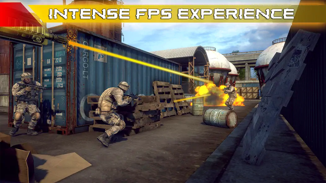 Скачать Игры с оружием - стрелялка FPS [Взлом Много денег] APK на Андроид