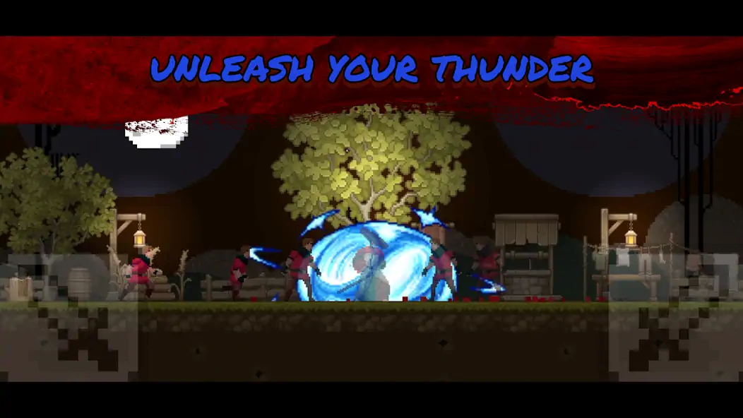 Скачать Thunder Samurai Defend Village [Взлом Много монет] APK на Андроид