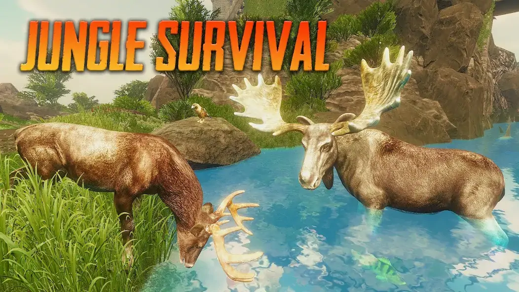 Скачать The Moose - Animal Simulator [Взлом Много денег] APK на Андроид