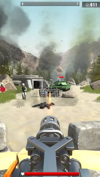 Скачать Infantry Attack: War 3D FPS [Взлом Бесконечные деньги] APK на Андроид