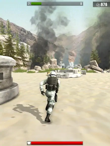 Скачать Infantry Attack: War 3D FPS [Взлом Бесконечные деньги] APK на Андроид