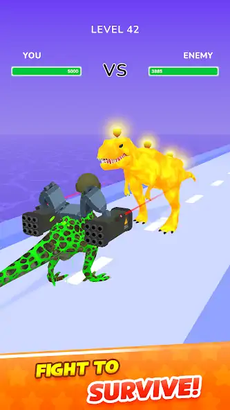 Скачать Dino Evolution Run 3D [Взлом Много монет] APK на Андроид