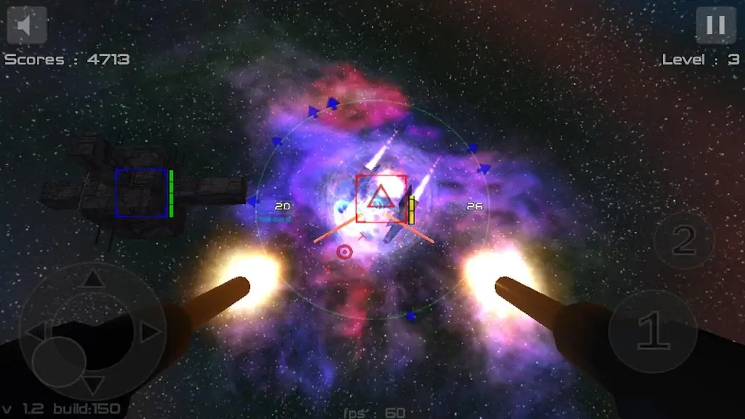 Скачать Gunner FreeSpace Defender Lite [Взлом Бесконечные монеты] APK на Андроид