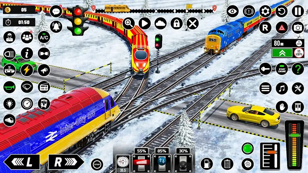 Скачать Русский Симуляторы поездов 3D [Взлом Много монет] APK на Андроид