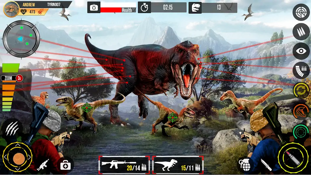 Скачать Real Dino Hunting Gun Games [Взлом Много монет] APK на Андроид
