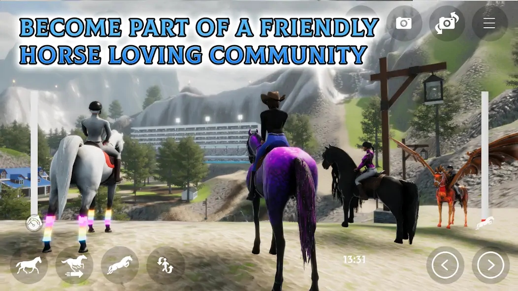 Скачать Horse Academy - Equestrian MMO [Взлом Бесконечные монеты] APK на Андроид