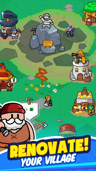 Скачать Rumble Heroes : Adventure RPG [Взлом Много монет] APK на Андроид