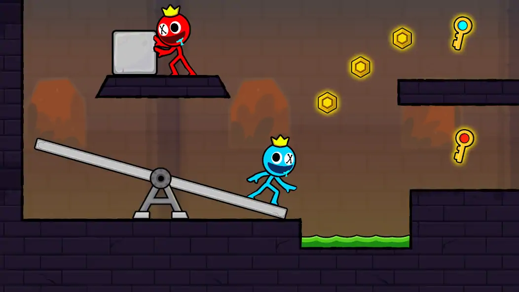 Скачать Red and Blue Stickman 2 [Взлом Много монет] APK на Андроид