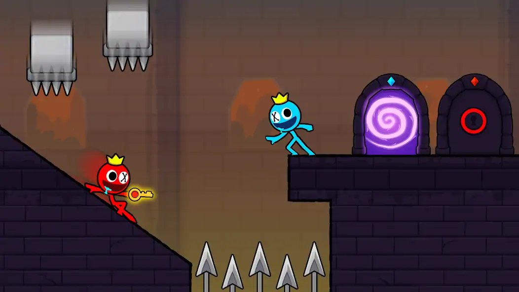 Скачать Red and Blue Stickman 2 [Взлом Много монет] APK на Андроид