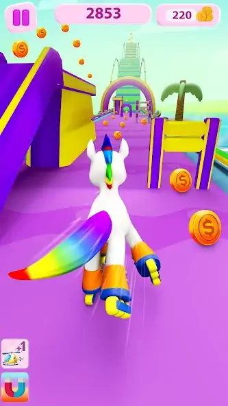 Скачать Unicorn Kingdom: Running Games [Взлом Много монет] APK на Андроид