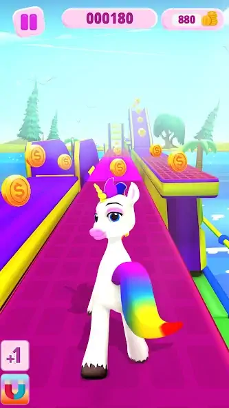 Скачать Unicorn Kingdom: Running Games [Взлом Много монет] APK на Андроид